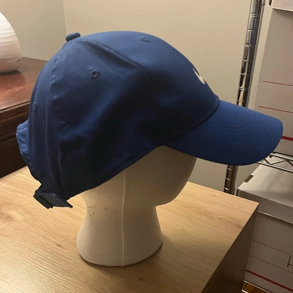 Nike Dri Fit Legacy 91 Hat Blue Cap Adjustable Center Swoosh Logo Golf - Picture 5 of 8